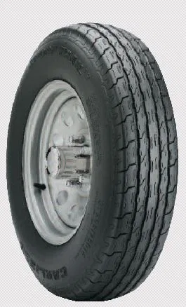 6H01231 – CARLSTAR Tire, ST205 x 75D15 Trailer Bias Ply Black Sidewall Tubeless Non-Directional Tread Design Limited ...
